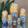 Matryoshka "Saint Petersburg" 5 seats (Russian Babushka doll)