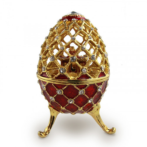 Egg jewelry box in Faberge style