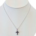 Necklace "Cross with jewels"
